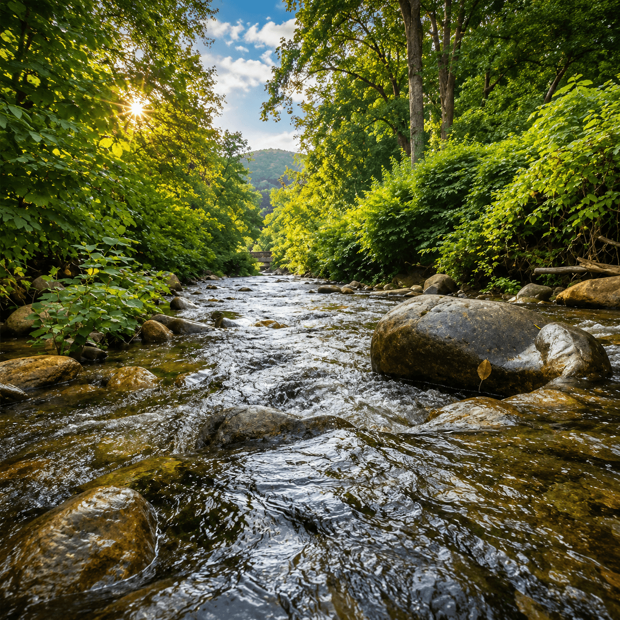 Scenic Berkshire River Near Cozy Corner Motel